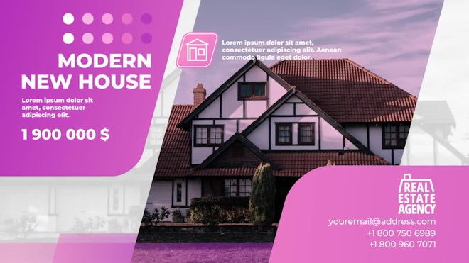 Stylish Real Estate Promo Freebies template preview