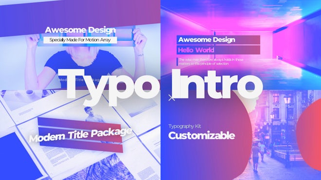 Typo Intro Freebies template preview