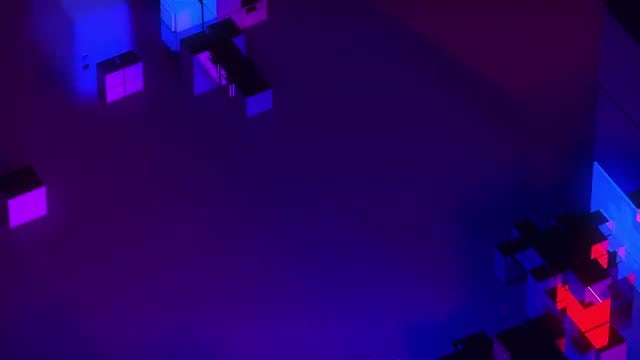 Colorful Cubes Background: Stock Motion Graphics