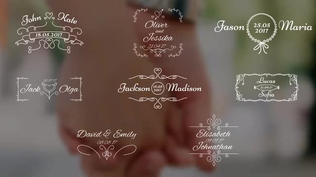 8 Wedding Titles: Premiere Pro Templates