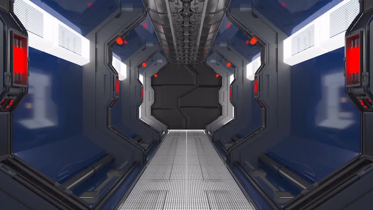 Sci-fi Corridor: Stock Motion Graphics
