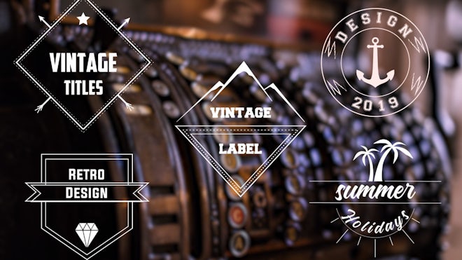 Vintage Titles Freebies template preview