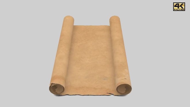 Animation paper roll for texture chinese, Stock Video