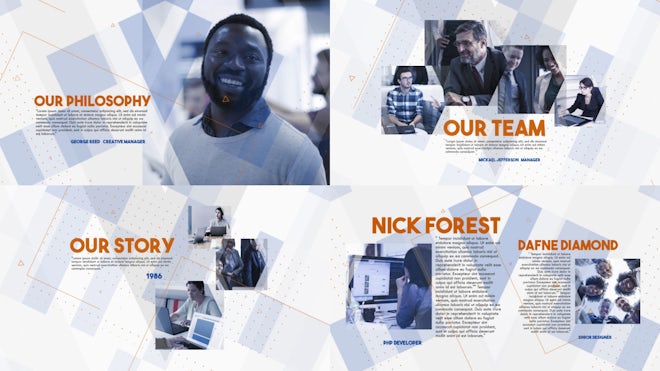 Company Presentation Corporate Opener Freebies template preview