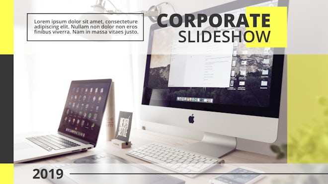Corporate Slideshow Freebies template preview