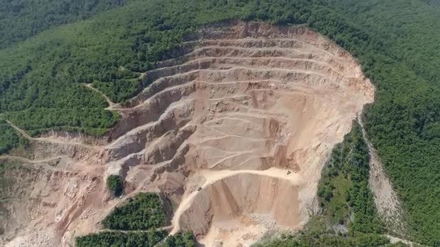 Quarry Aerial: Stock Video