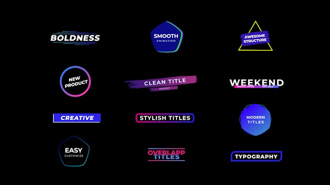 Creative Titles Freebies template preview