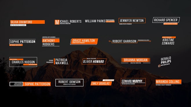 Clean Lower Thirds III Freebies template preview