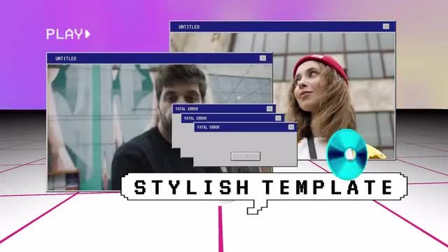 Vaporwave Intro: After Effects Templates