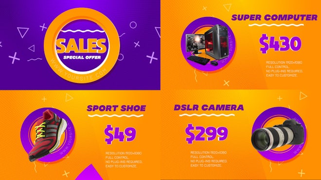 Sale Promo Freebies template preview