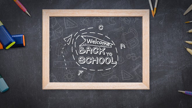 Back To School Slideshow Freebies template preview