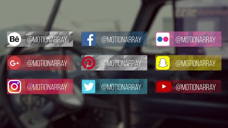 Social Media Lower Thirds Pack V2 Premiere Pro Templates