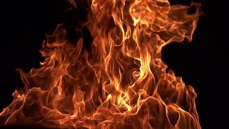 Slow Motion Fire - Stock Video 