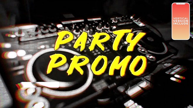 Party Promo Freebies template preview