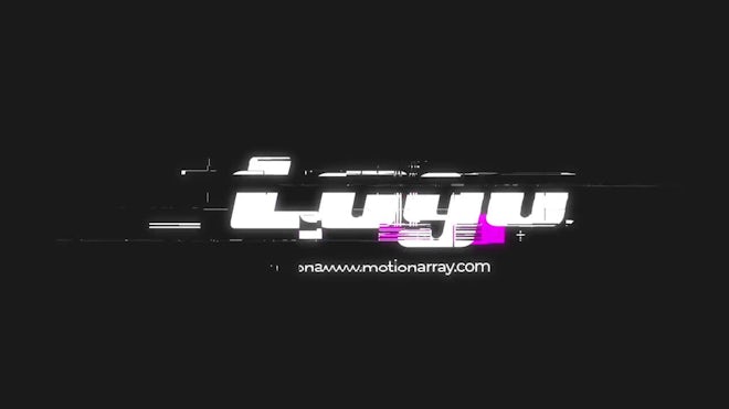 Glitch Logo Reveal Freebies template preview