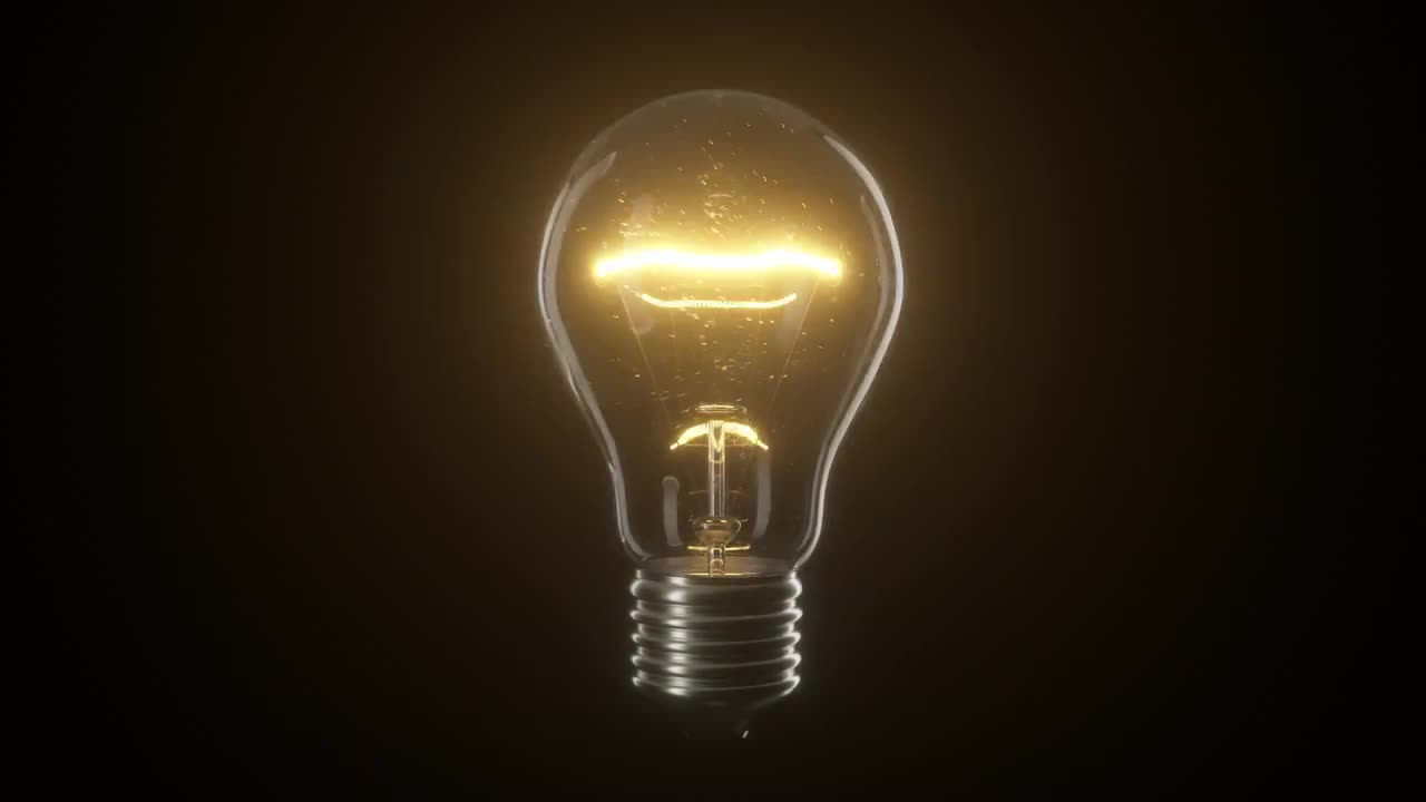 Flickering Light Bulb Lamp Stock Motion Graphics Motion Array