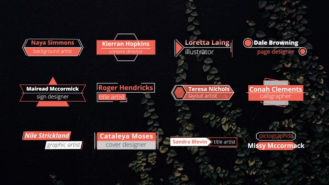 Lower Thirds Freebies template preview