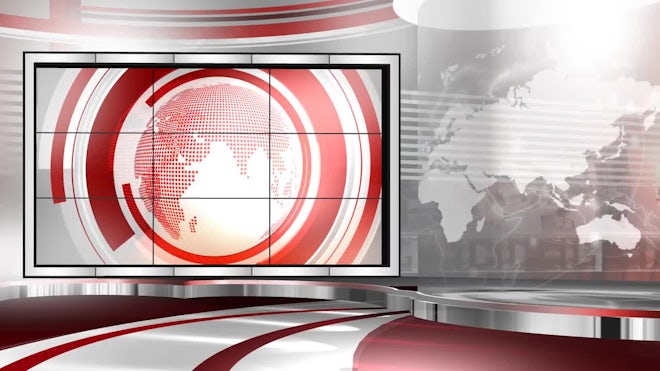 Virtual Set Newscast Right - Stock Motion Graphics | Motion Array