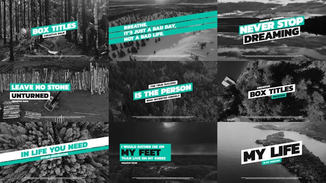 Box Typography Pack Freebies template preview