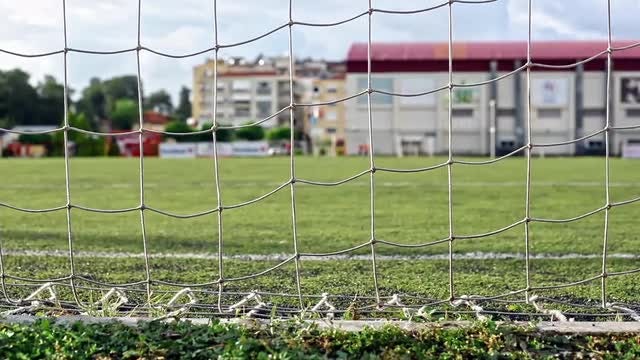Empty Soccer Field: Stock Video