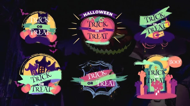 Spooky Halloweeen Titles Freebies template preview