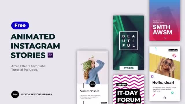 Free Animated Instagram Stories: After Effects Templates