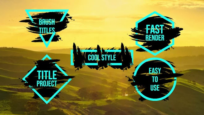 Brush Titles Freebies template preview