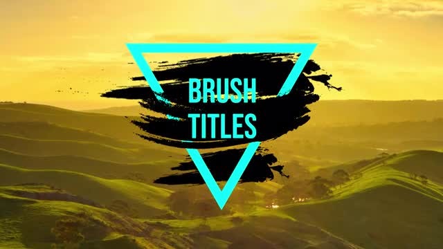 Brush Titles: Premiere Pro Templates