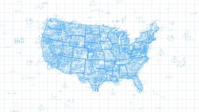 Map Of USA: Stock Motion Graphics