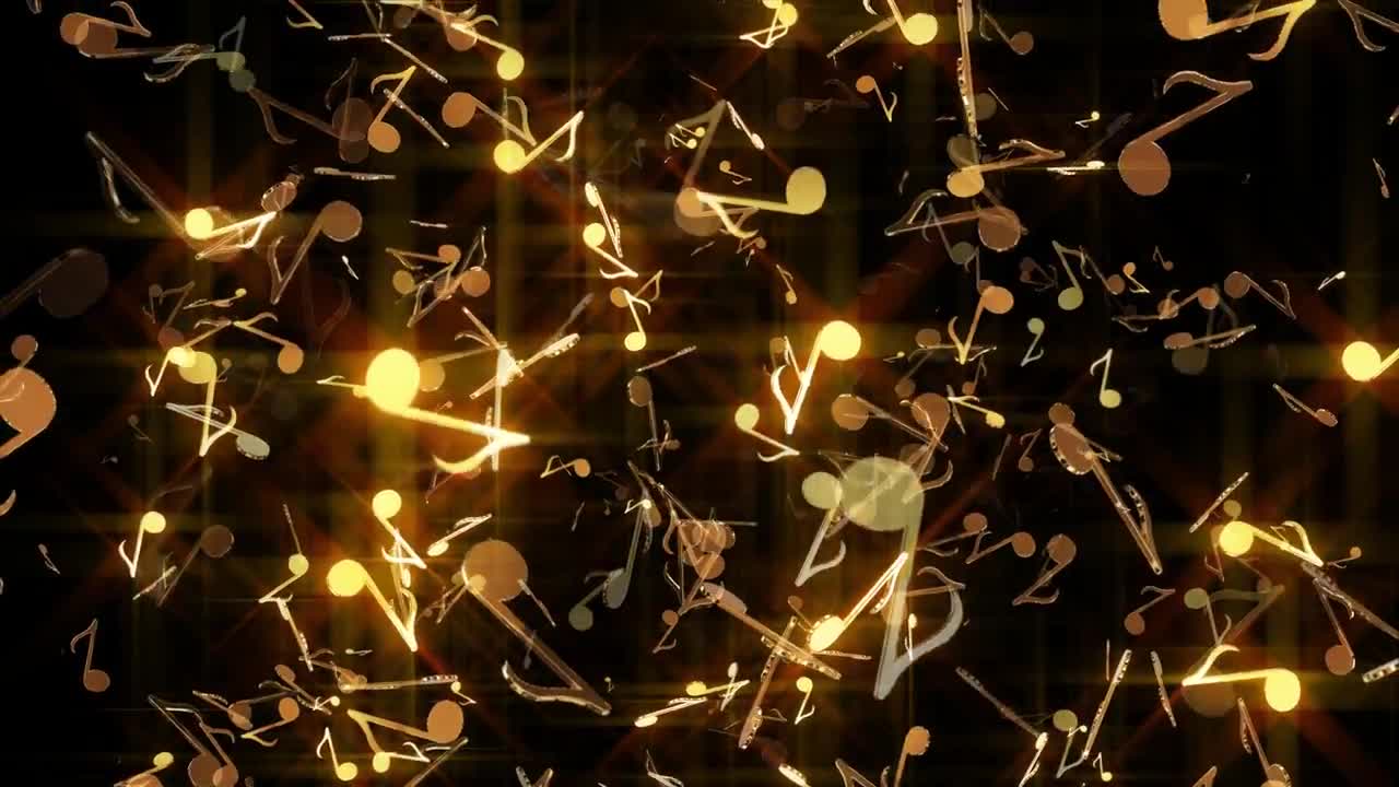 Golden Notes - Stock Motion Graphics | Motion Array