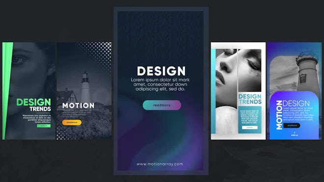 Stylish Instagram Stories Motion Array template preview