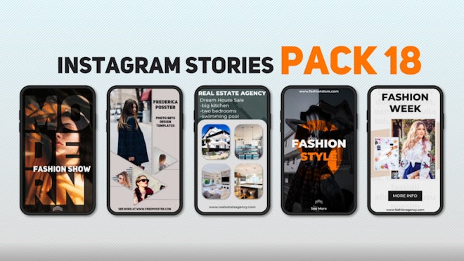 Instagram Stories Pack 18 Motion Array template preview