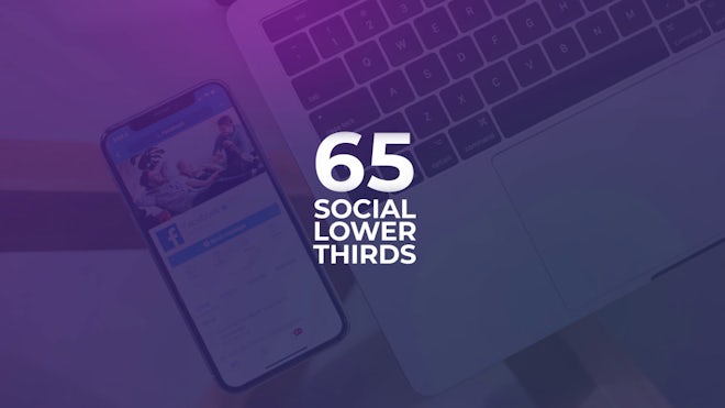 65 Social Media Lower Thirds Freebies template preview