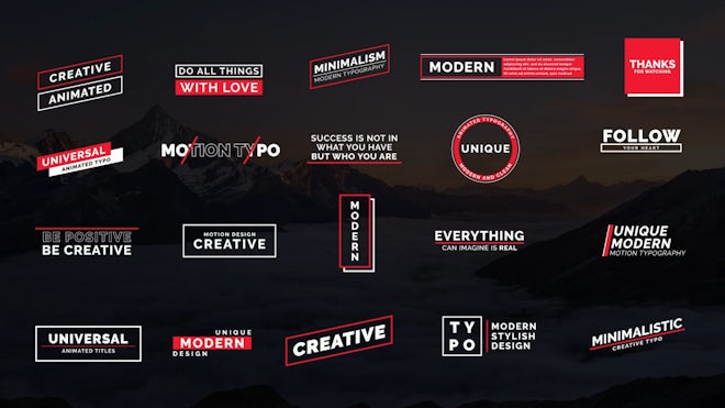 Motion Typo III Freebies template preview