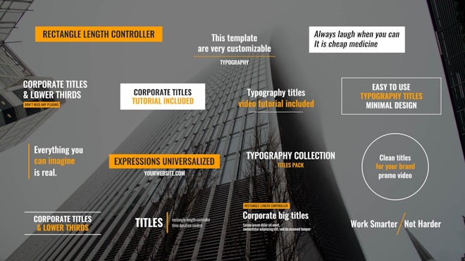 Titles Freebies template preview