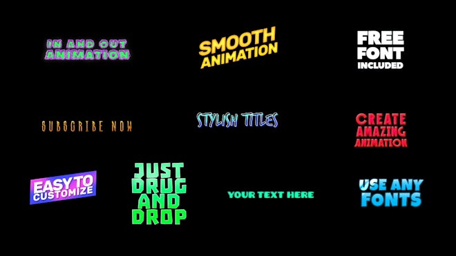 Cartoon Titles Freebies template preview