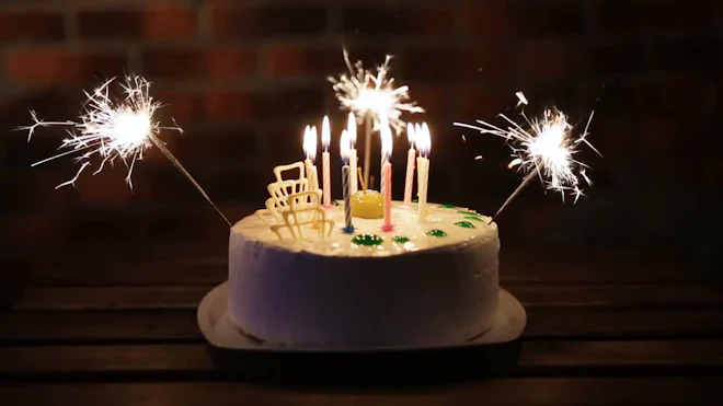 Birthday Cake With Sparklers Stock Video Motion Array Birthday Cake With Sparklers Stock Video Motion Array