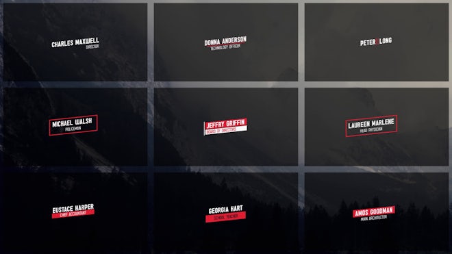 40 Lower Thirds Freebies template preview