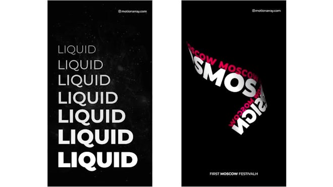 Typo Stories Motion Array template preview