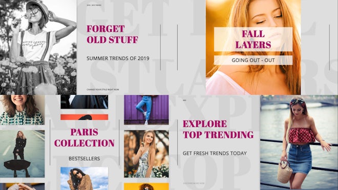 Clean Fashion Promo Freebies template preview