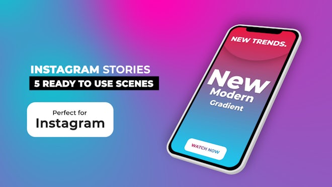 Instagram Stories V11.9 Motion Array template preview