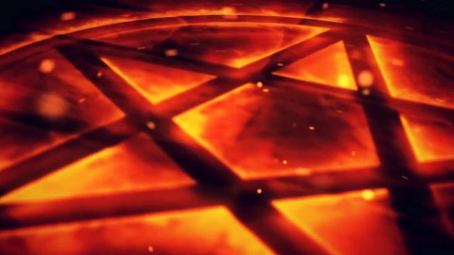 Fire Pentagram Logo Reveal Freebies template preview