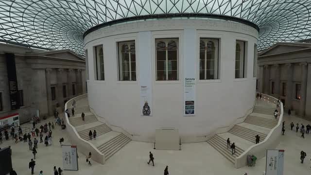 Queen Elizabeth II Great Court: Stock Video