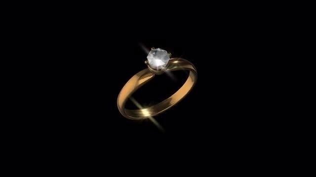 Gold Diamond Ring: Stock Motion Graphics