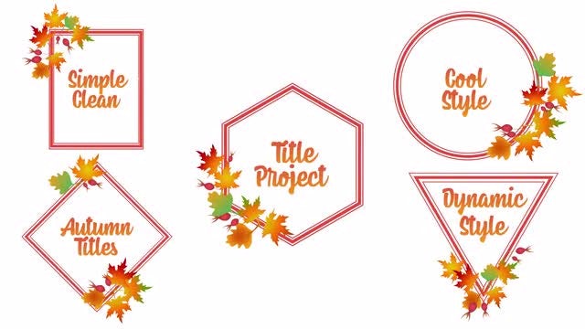 Autumn Titles: Motion Graphics Templates