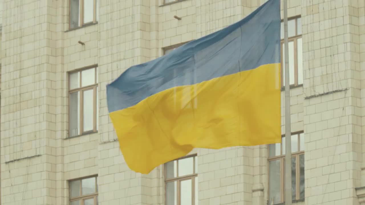 Ukrainian Flag - Stock Video | Motion Array