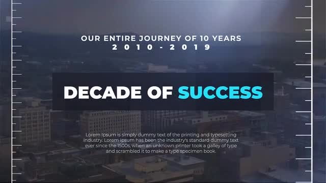 Decade Of Success: Premiere Pro Templates