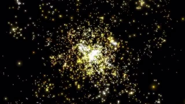 Luxury Gold Fireworks Overlay: Stock Motion Graphics