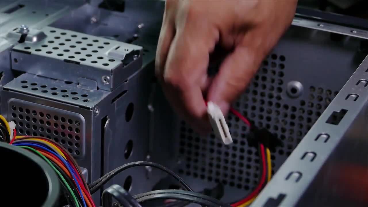 Checking Computer Cable Stock Video Motion Array