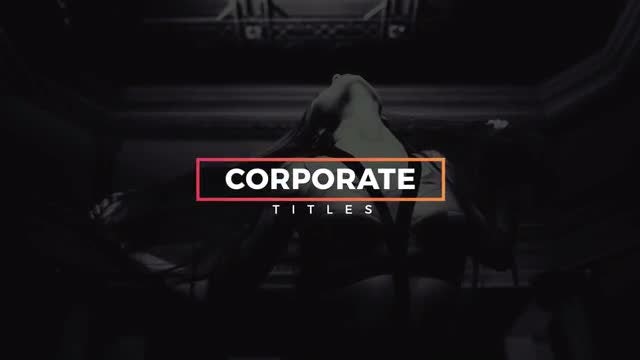 20 Modern Corporate Titles: After Effects Templates